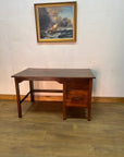 Vintage Oak Single Pedestal Desk (SKU124)