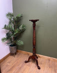 Tall Pedestal Mahogany Vintage Torchere Plant Stand (SKU262)