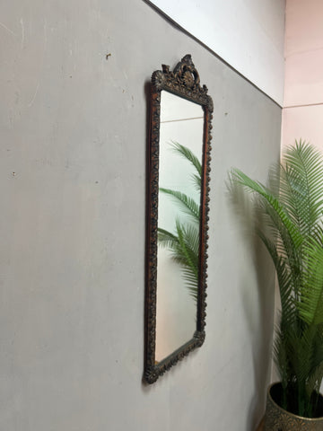 Heavy Ornate Antique Gold Framed Vintage Mirror (SKU307)