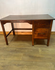 Vintage Oak Single Pedestal Desk (SKU124)