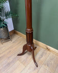 Tall Pedestal Mahogany Vintage Torchere Plant Stand (SKU239)