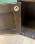 Ercol Dark Elm Waterfall Open Bookcase With Cupboard (SKU152)