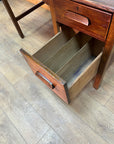 Vintage Oak Single Pedestal Desk (SKU124)