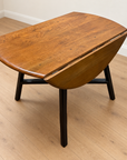 Vintage Ercol Elm & Beech Drop Leaf Dining Table (LL004)