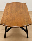 Vintage Ercol Elm & Beech Drop Leaf Dining Table (LL004)