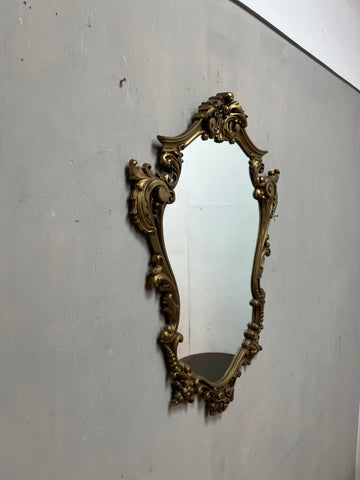 Vintage Shield Ornate Framed Gold Mirror (SKU299)