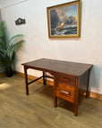 Vintage Oak Single Pedestal Desk (SKU124)