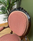Victorian Walnut Upholstered Cameo Back Armchair (SKU241)