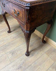 Burr Walnut Writing Table With Leather Insert Top (SKU138)