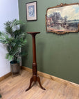 Tall Pedestal Mahogany Vintage Torchere Plant Stand (SKU239)