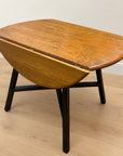 Vintage Ercol Elm & Beech Drop Leaf Dining Table (LL004)