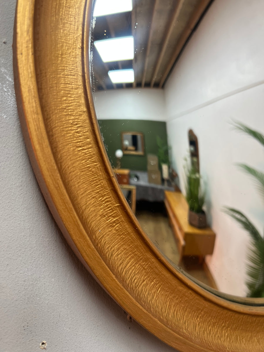Convex Gold Framed Vintage Mirror (SKU305)