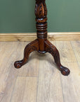 Tall Pedestal Mahogany Vintage Torchere Plant Stand (SKU262)
