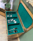Vintage Canteen Cutlery in Oak Chest (SKU56)