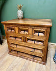 Rustic Mexican Pine 7 Drawer Low Chest (SKU78)