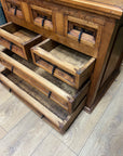 Rustic Mexican Pine 7 Drawer Low Chest (SKU78)