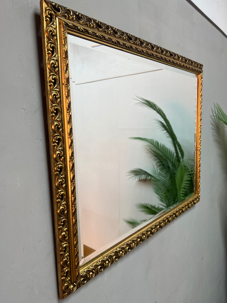 Vintage Gold Bevelled Edge Mirror (SKU348)