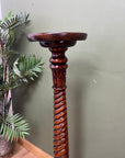 Tall Pedestal Mahogany Vintage Torchere Plant Stand (SKU262)