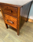 Vintage Oak Single Pedestal Desk (SKU124)