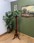 Tall Pedestal Mahogany Vintage Torchere Plant Stand (SKU239)