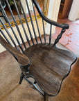 Large Farmhouse Style High Back Arm Chair (SKU36)