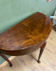 Antique Demi Lune Mahogany Card Games Table (SKU248)