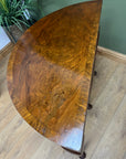 Antique Demi Lune Mahogany Card Games Table (SKU248)