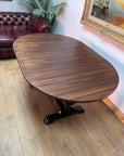 Vintage Dining Table Painted Black Base (SKU57)
