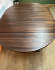 Vintage Dining Table Painted Black Base (SKU57)