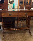 Vintage Mahgogany Sofa Table With Two Leaves and Drawers (SKU78)