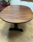 Vintage Dining Table Painted Black Base (SKU57)