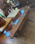 Vintage Mahgogany Sofa Table With Two Leaves and Drawers (SKU78)