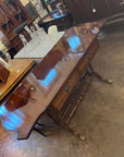 Vintage Mahgogany Sofa Table With Two Leaves and Drawers (SKU78)