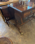 Vintage Mahgogany Sofa Table With Two Leaves and Drawers (SKU78)