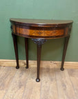 Antique Mahogany Fold Over Tea Table On Cabriole Legs (SKU229)