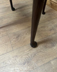 Antique Mahogany Fold Over Tea Table On Cabriole Legs (SKU229)