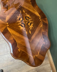 Italian Style Marquetry Inlaid Pedestal Coffee Table (SKU79)