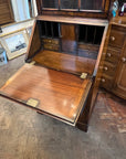 Antique George III Style Walnut Bureau Bookcase With Key (SKU122)