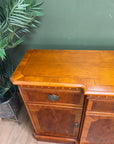 Vintage Yew Wood Breakfront Sideboard (SKU84)