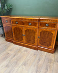 Vintage Yew Wood Breakfront Sideboard (SKU84)