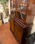 Mahogany Glazed Bookcase With Cupboard (SKU124)