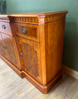Vintage Yew Wood Breakfront Sideboard (SKU84)