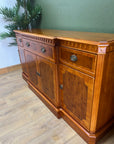 Vintage Yew Wood Breakfront Sideboard (SKU84)