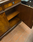 Mahogany Glazed Bookcase With Cupboard (SKU124)