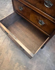Antique George III Style Walnut Bureau Bookcase With Key (SKU122)