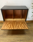 Retro Music Cabinet Record Holder Black (SKU252)
