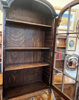 Antique George III Style Walnut Bureau Bookcase With Key (SKU122)