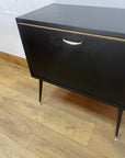 Retro Music Cabinet Record Holder Black (SKU252)