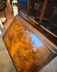 Antique George III Style Walnut Bureau Bookcase With Key (SKU122)