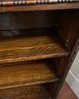 Antique Oak Edwardian Freestanding Bookcase 3 Shelves (SKU127)